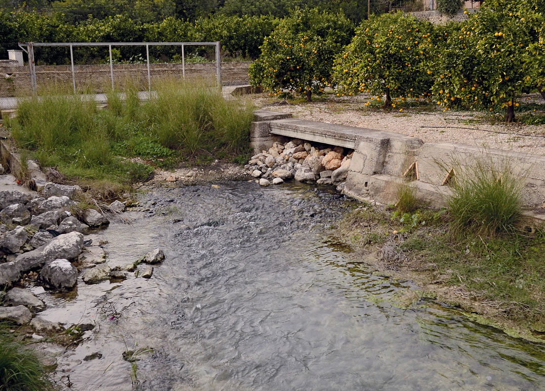 Manantial de La Bolata, main drainage of the aquifer Mediodía
